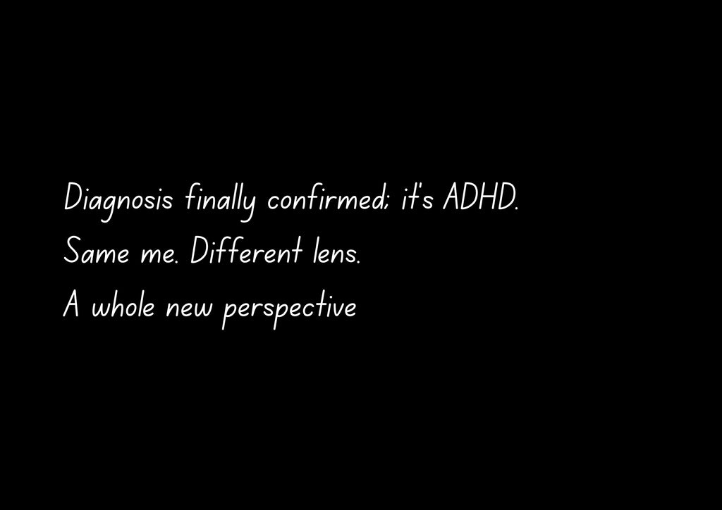 Confirmed: It's ADHD (Different Lens) | Acrylic Print | Late Diagnosis