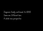 Confirmed: It's ADHD (Different Lens) | Acrylic Print | Late Diagnosis