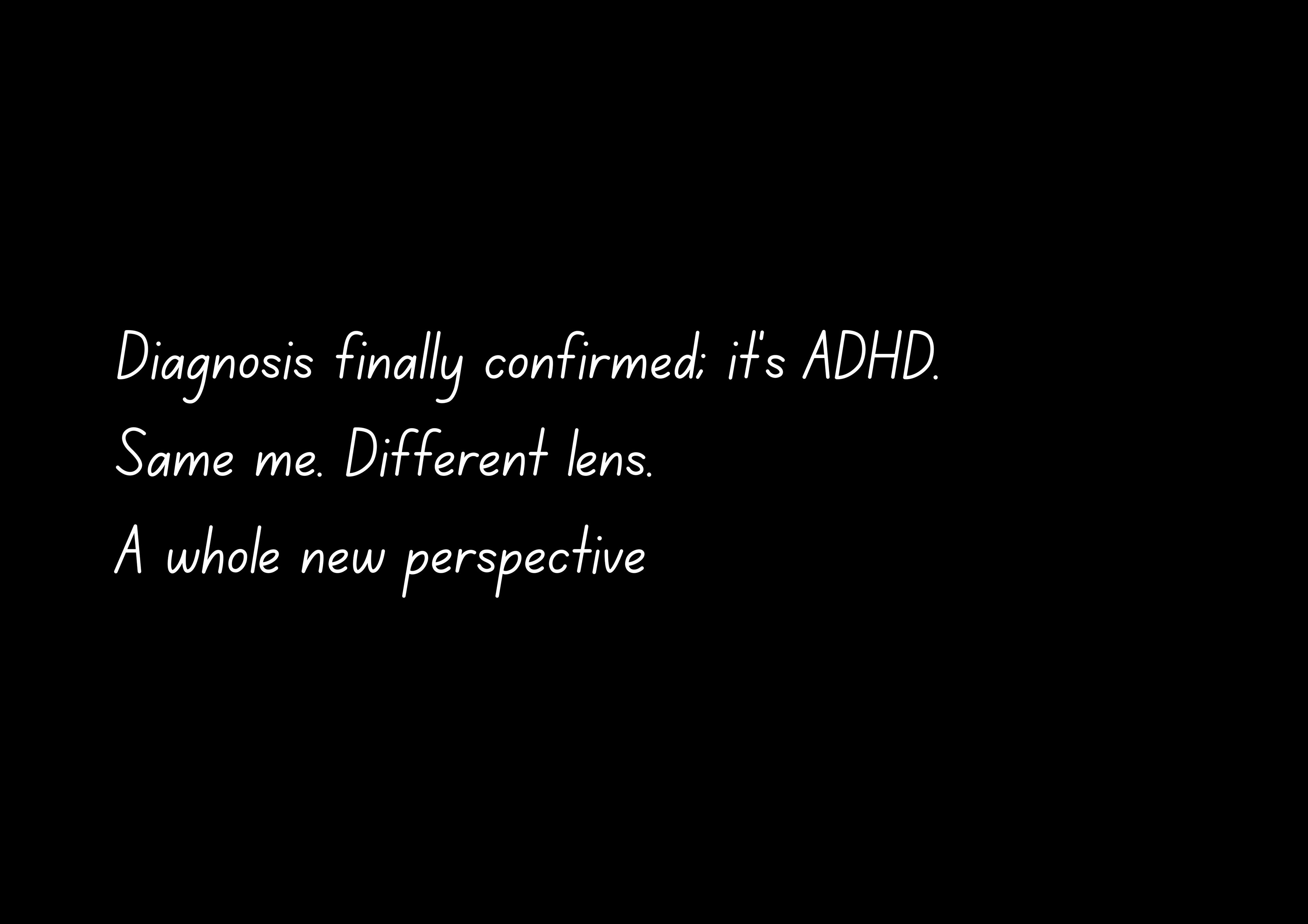 Confirmed: It's ADHD (Different Lens) | Acrylic Print | Late Diagnosis
