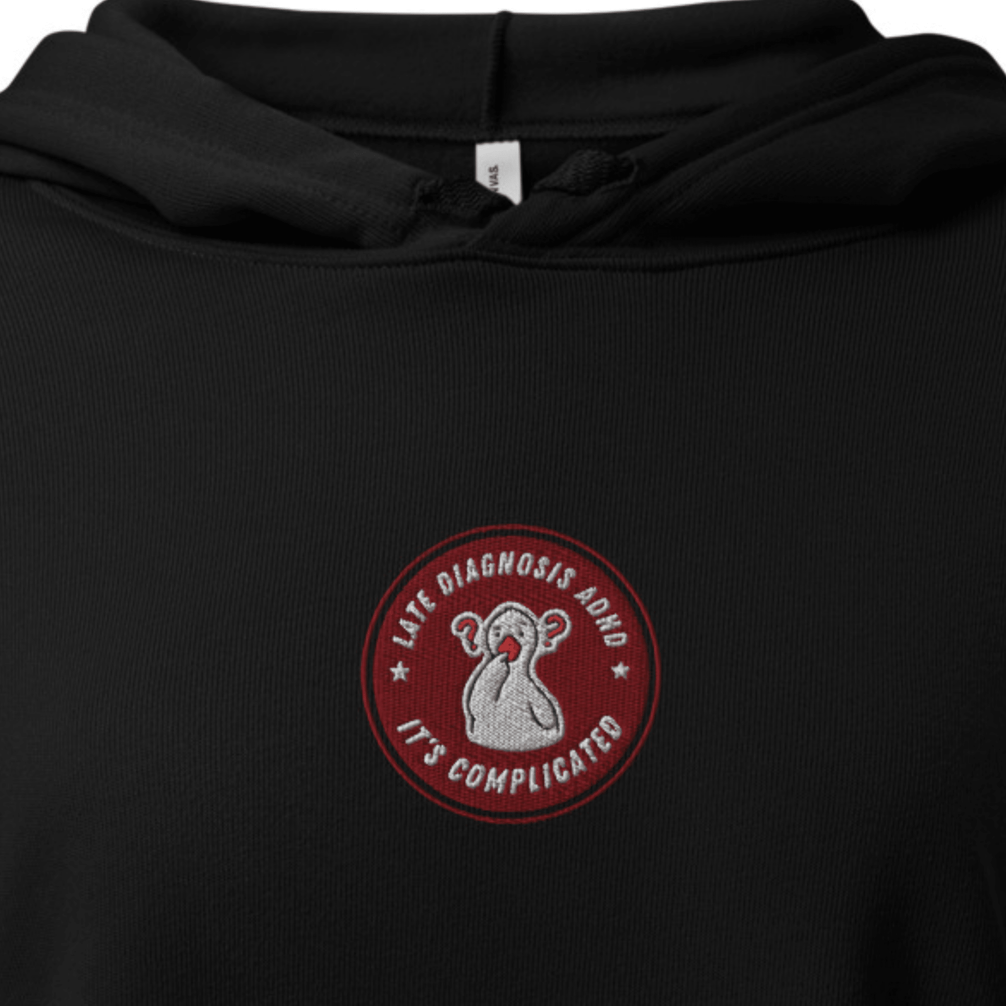 It's Complicated (ADHD) | Cropped Cotton Hoodie | Late Diagnosis 12_dfb51121-62da-4b36-8ae0-de5bbe905916 Hoodie