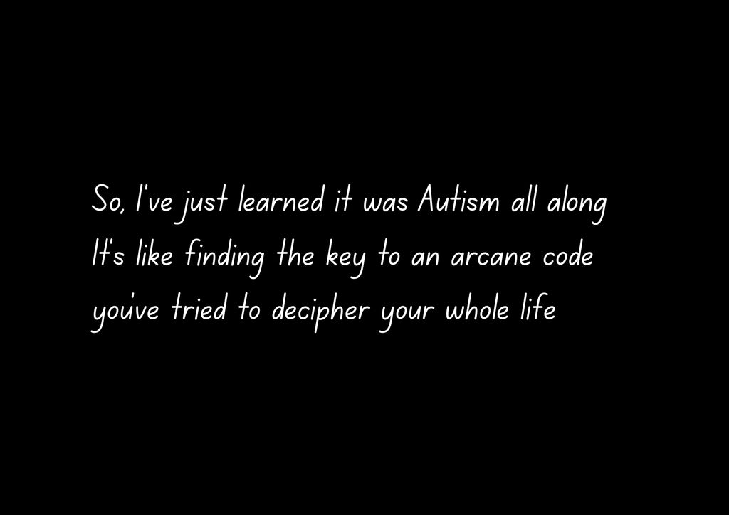 Confirmed: It's Autism (Arcane Code) | Acrylic Print | Late Diagnosis
