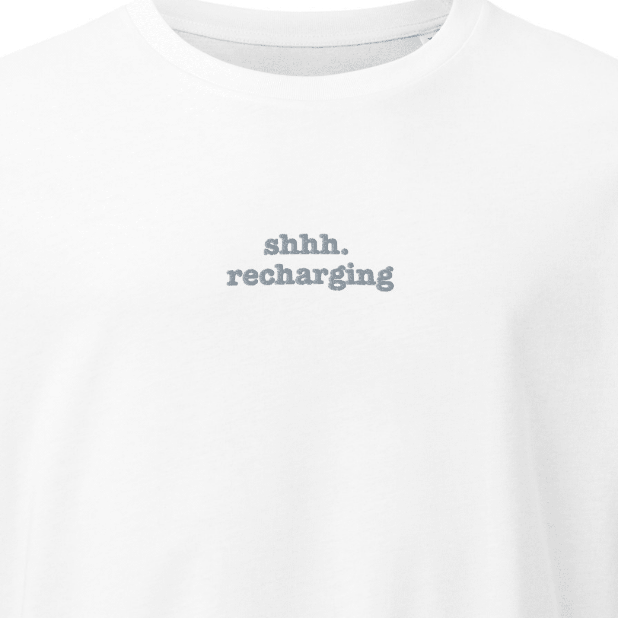 Shhh. Recharging | Unisex organic mid-light t-shirt | Sass and Spoons 20_2293d1ba-c794-418c-940c-ea769911ce2a T-Shirt