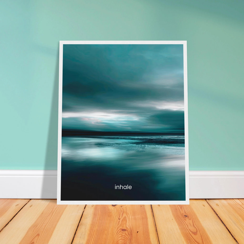 Inhale | Semi-Glossy Poster Framed | Decompression Chamber