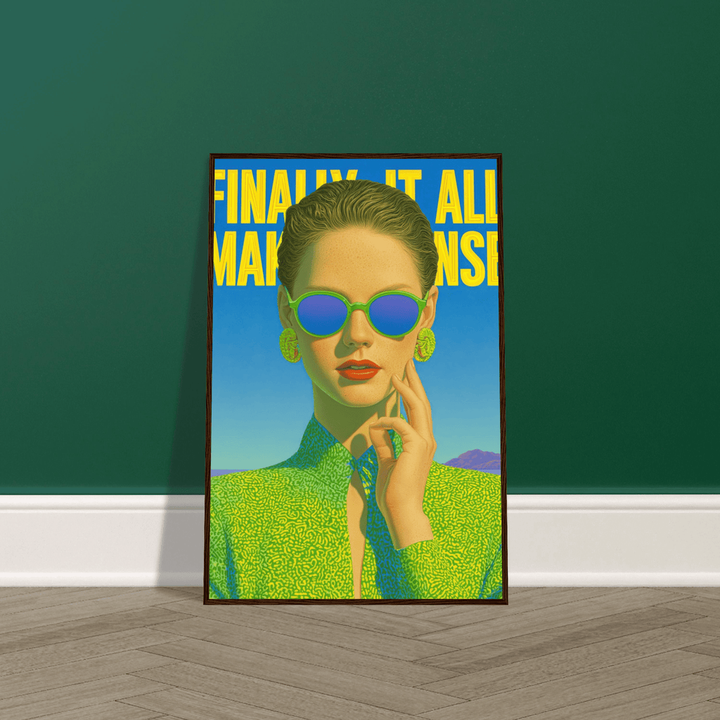 Finally It All Makes Sense (Distant) | Semi-Glossy Poster Framed | Late Diagnosis 3dd43a36-f222-4110-b147-e3cd28ff00a0 Print Material