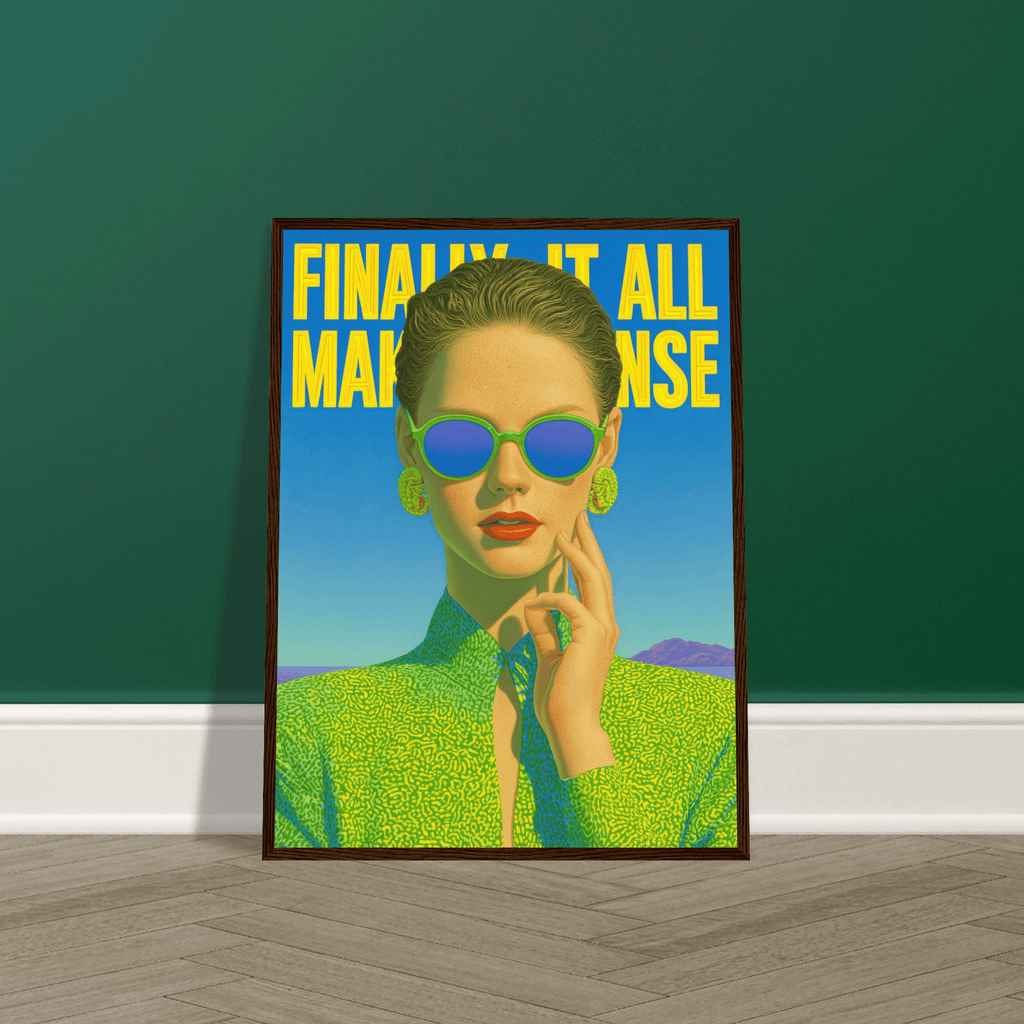 Finally It All Makes Sense (Distant) | Semi-Glossy Poster Framed | Late Diagnosis 47c728c0-1eb3-4ea2-a026-322003b8e13b Print Material