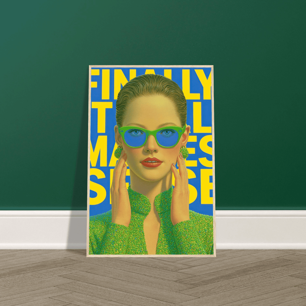 Finally It All Makes Sense (Close-Up) | Semi-Glossy Poster Framed | Late Diagnosis 6922a3be-9906-4dff-8f59-314e84fd2501 Print Material