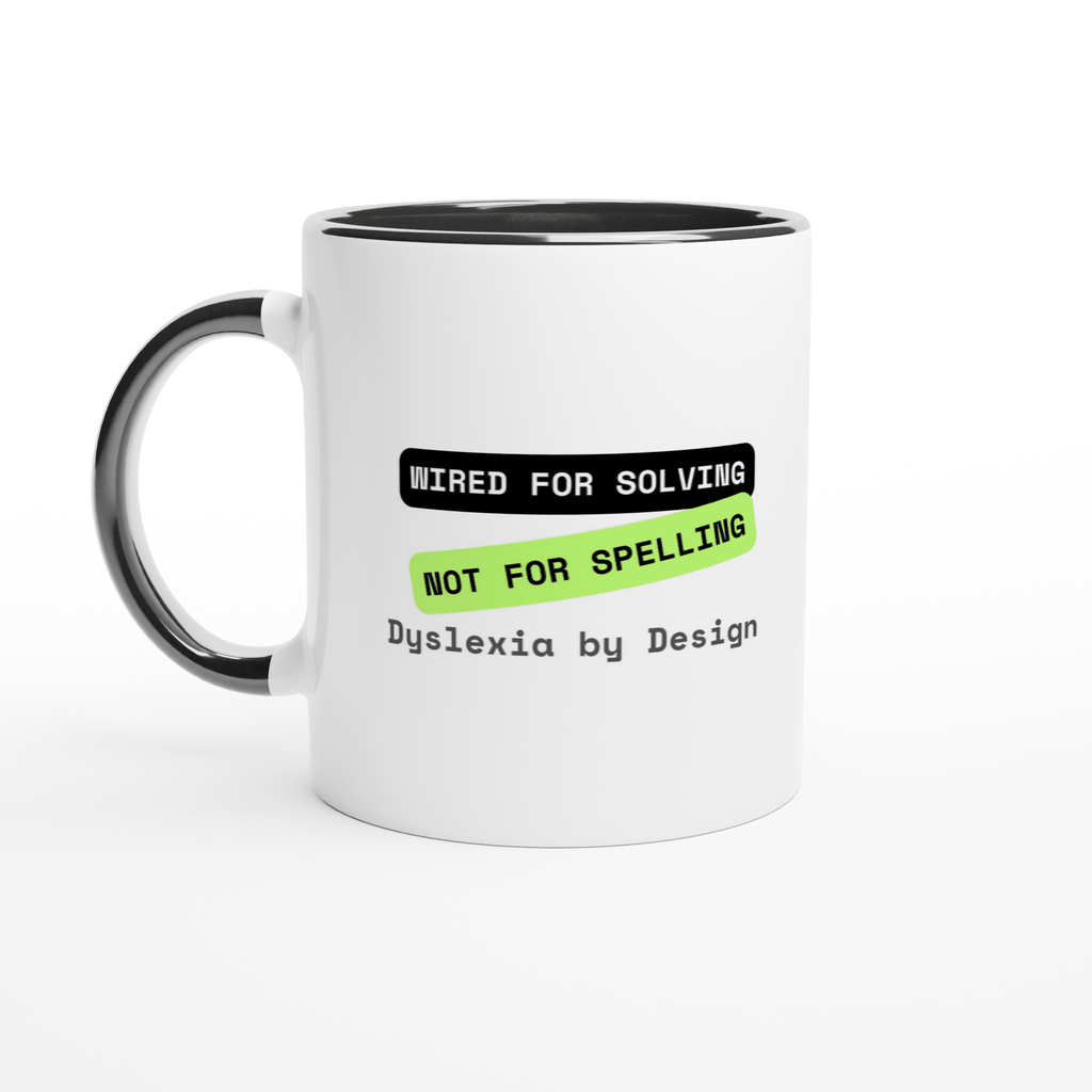 Solving not Spelling (Dyslexia) | Colorful Ceramic Mug | Zero Apologies 862b10ac-96e6-42d8-ba86-59ed76eba1da Kitchen & Dining > Drinkware > Mugs
