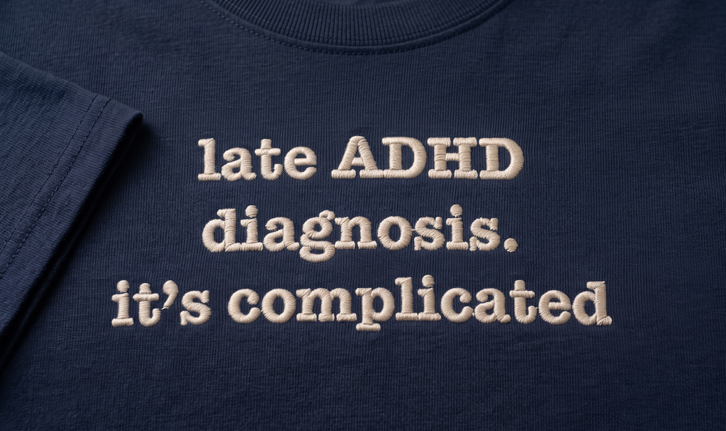 It's Complicated (ADHD) | Unisex Organic Mid-lLght T-Shirt | Late Diagnosis