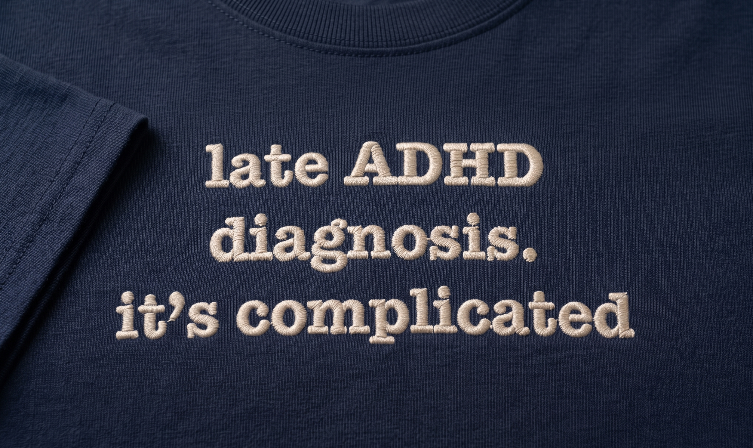 It's Complicated (ADHD) | Unisex Organic Mid-lLght T-Shirt | Late Diagnosis