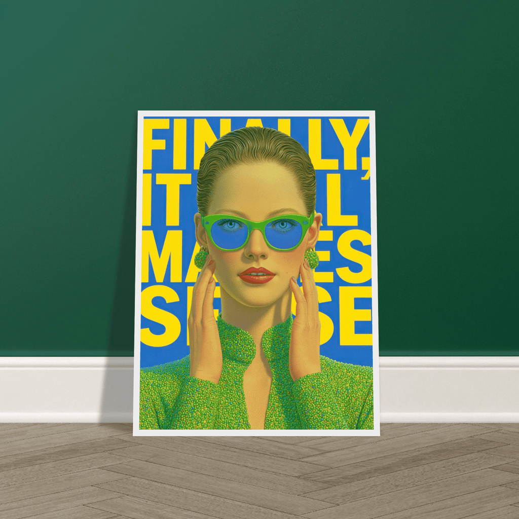 Finally It All Makes Sense (Close-Up) | Semi-Glossy Poster Framed | Late Diagnosis ac889a31-1711-4f27-b260-7b4167c2bfe7 Print Material