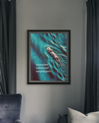 Unmasked Unfettered Unapologetic | Semi-Glossy Poster Framed | Sass & Spoons