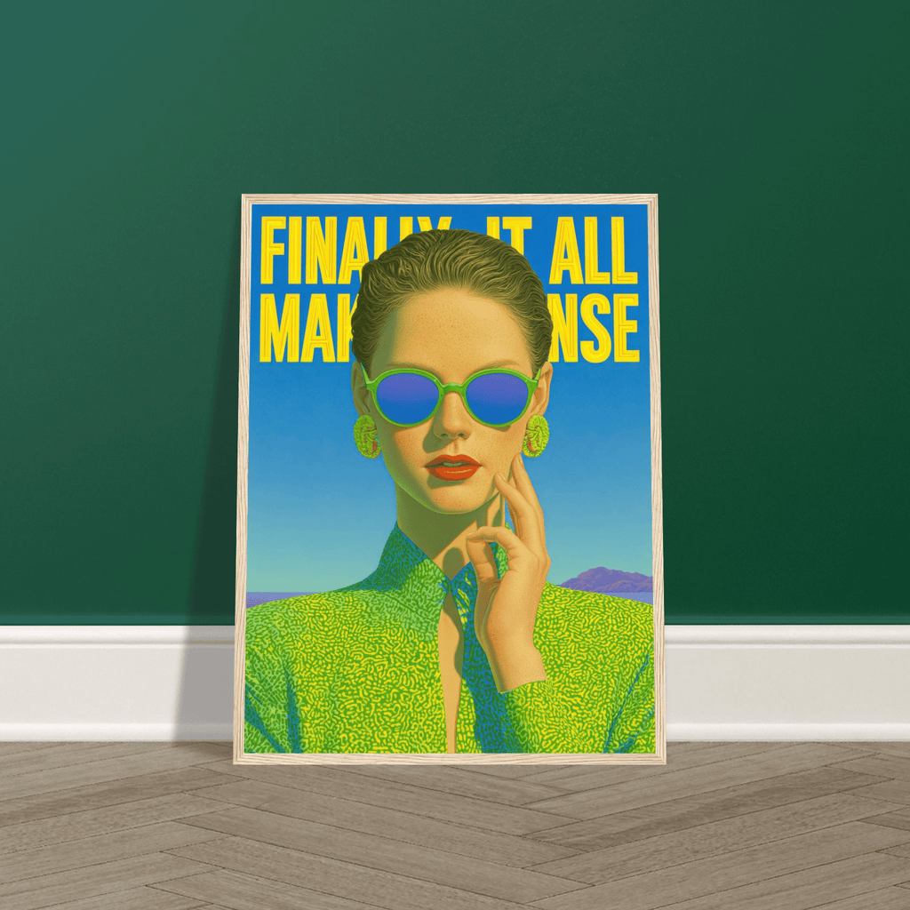 Finally It All Makes Sense (Distant) | Semi-Glossy Poster Framed | Late Diagnosis b50d44ef-3db7-43ca-999b-6dafce4e0ce4 Print Material