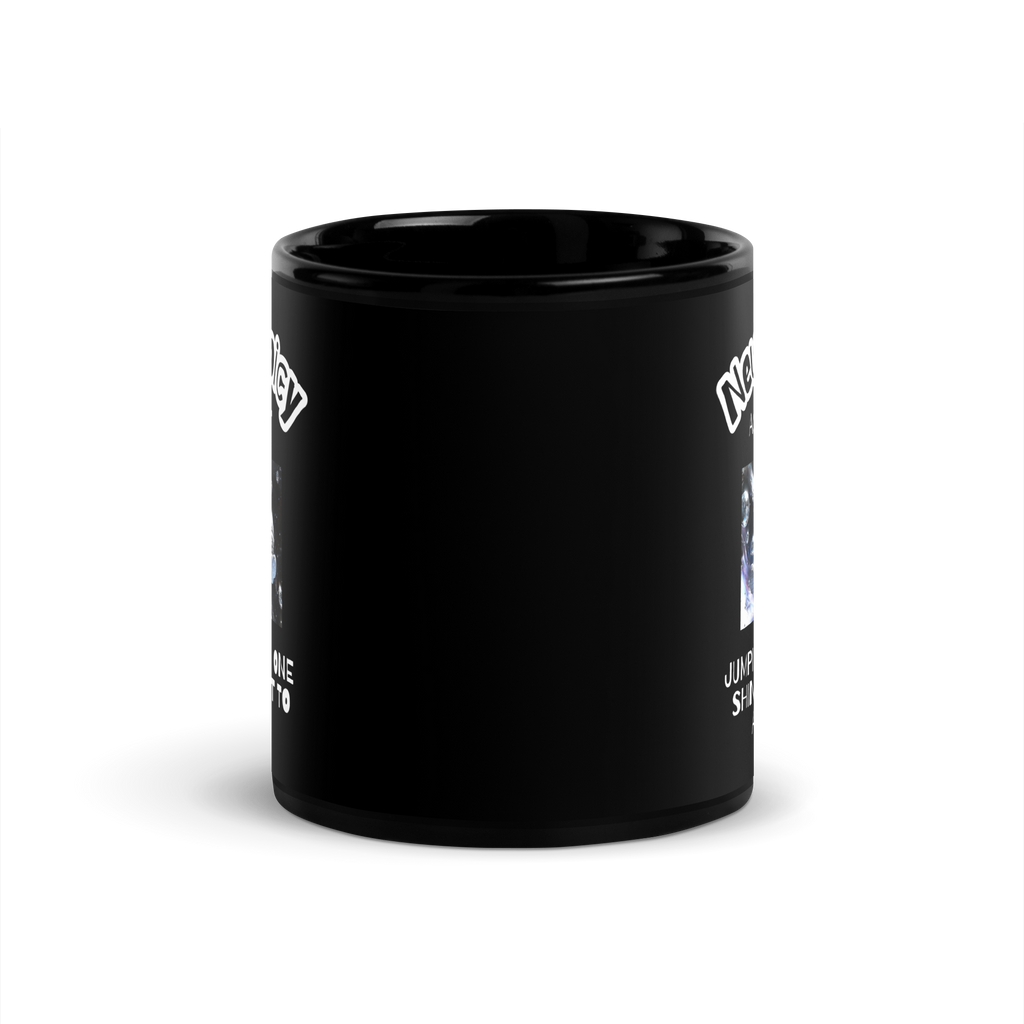 Neurospicy Astronaut | Black Glossy Mug | Dopamine Gift black-glossy-mug-black-11-oz-front-67d9f27cbcc29 Kitchen & Dining > Drinkware > Mugs