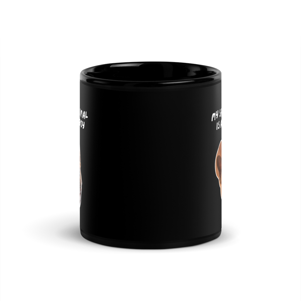 My Spirit Animal Is A Good Boy | Black Glossy Mug | The Neurospicy Store