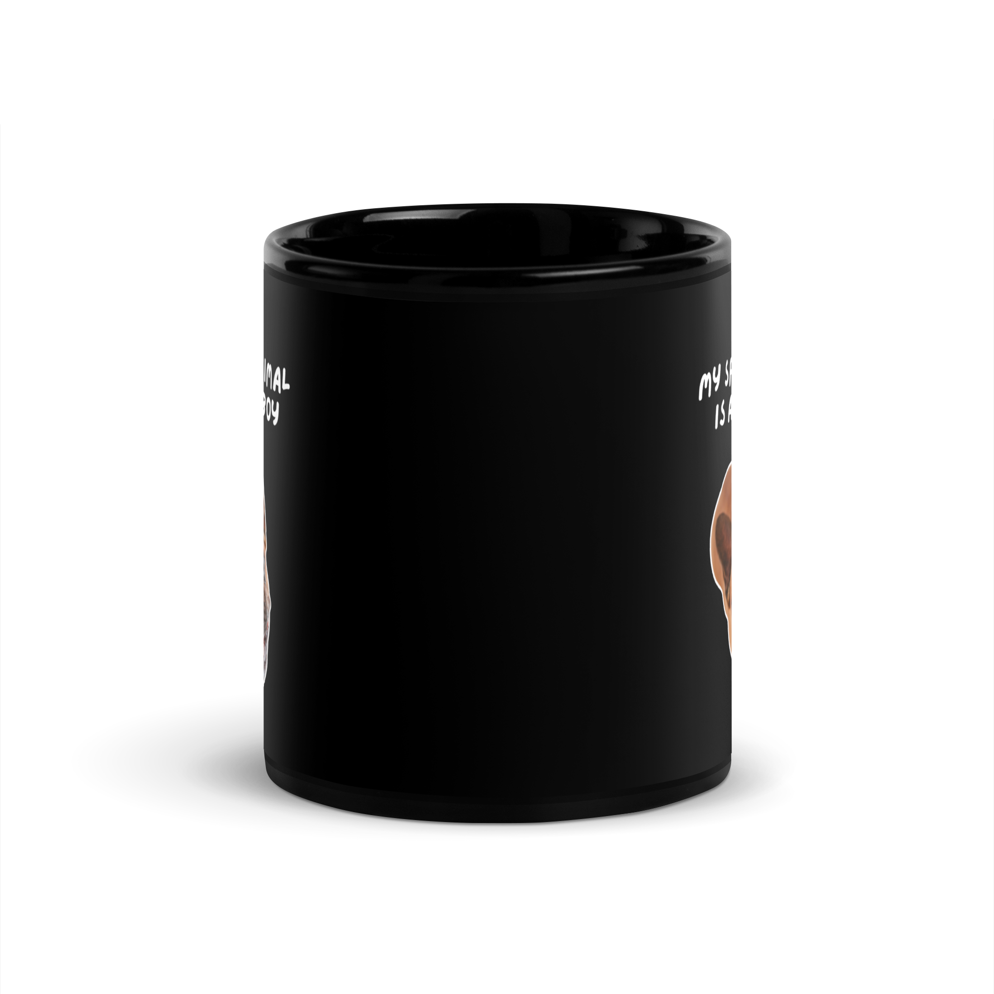 My Spirit Animal Is A Good Boy | Black Glossy Mug | The Neurospicy Store