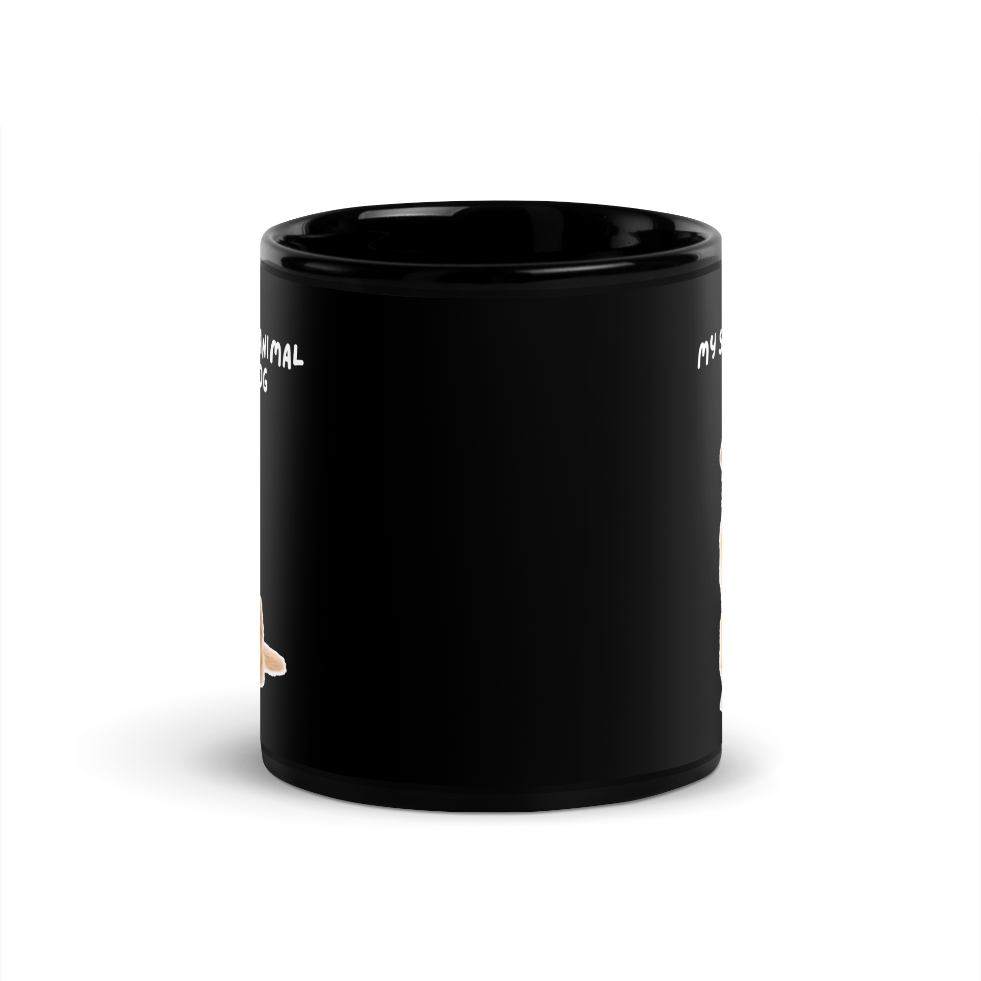 My Spirit Animal Is A Dog | Black Glossy Mug | The Neurospicy Store