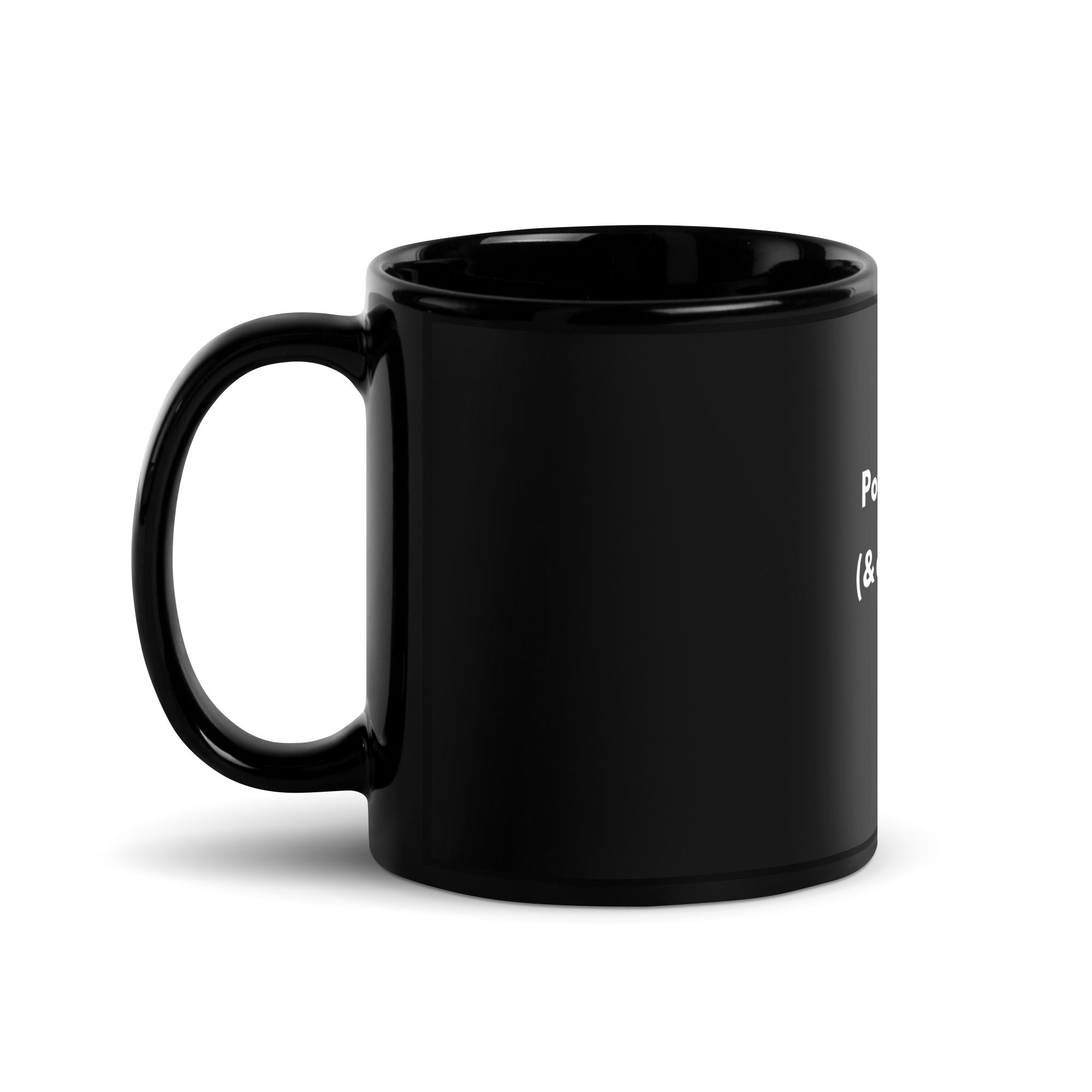 Powered by ADHD (& Chocolate) | Black Glossy Mug | The Neurospicy Store