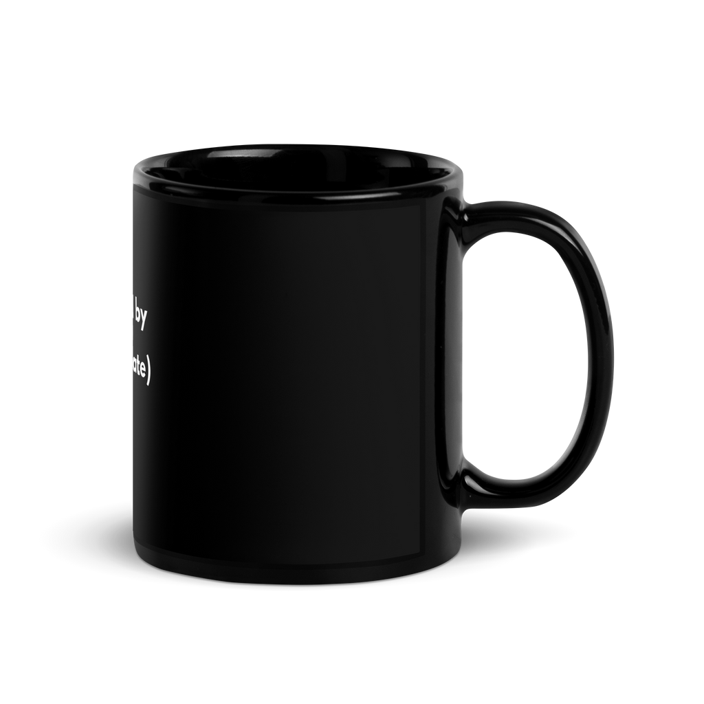 Powered by ADHD (& Chocolate) | Black Glossy Mug | The Neurospicy Store