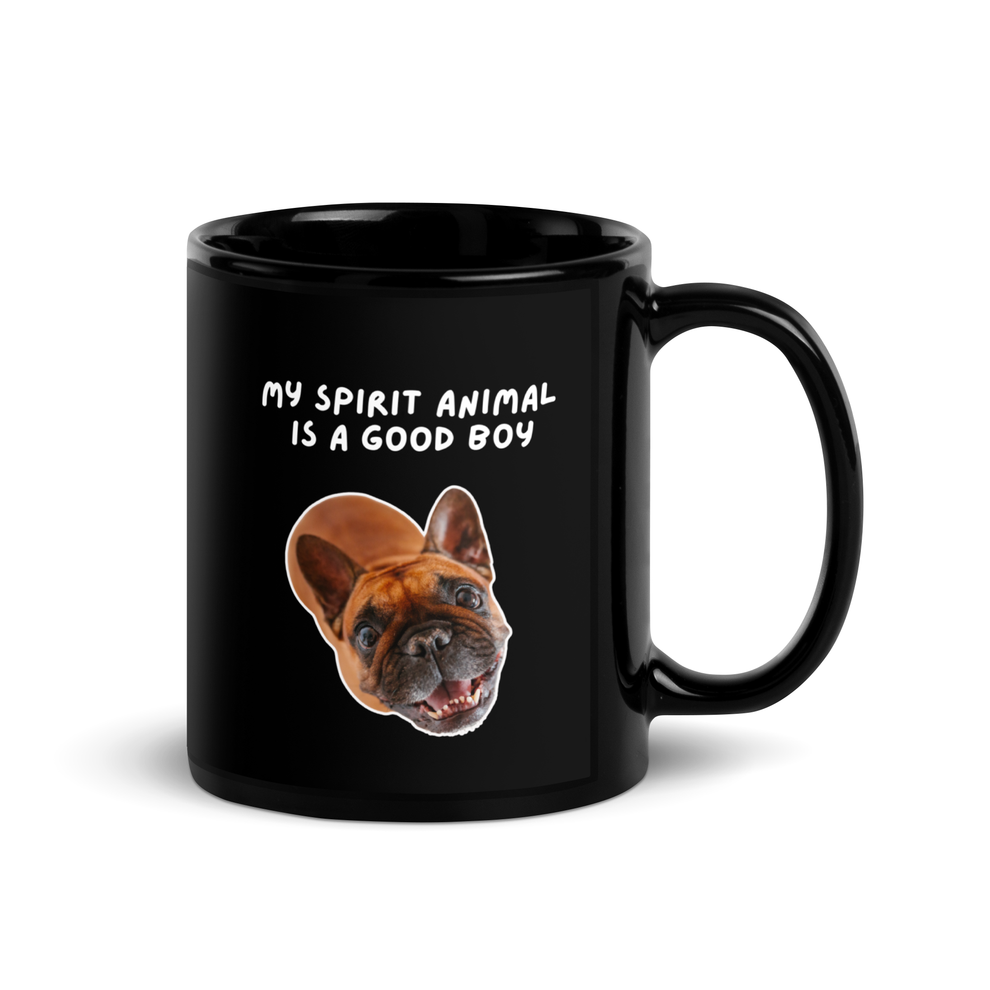 My Spirit Animal Is A Good Boy | Black Glossy Mug | The Neurospicy Store