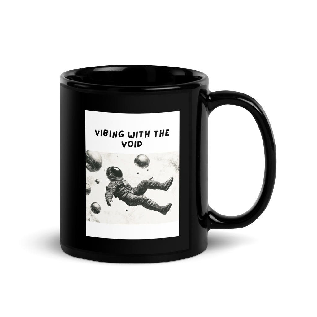 Vibing With The Void | Black Glossy Mug | The Neurospicy Store