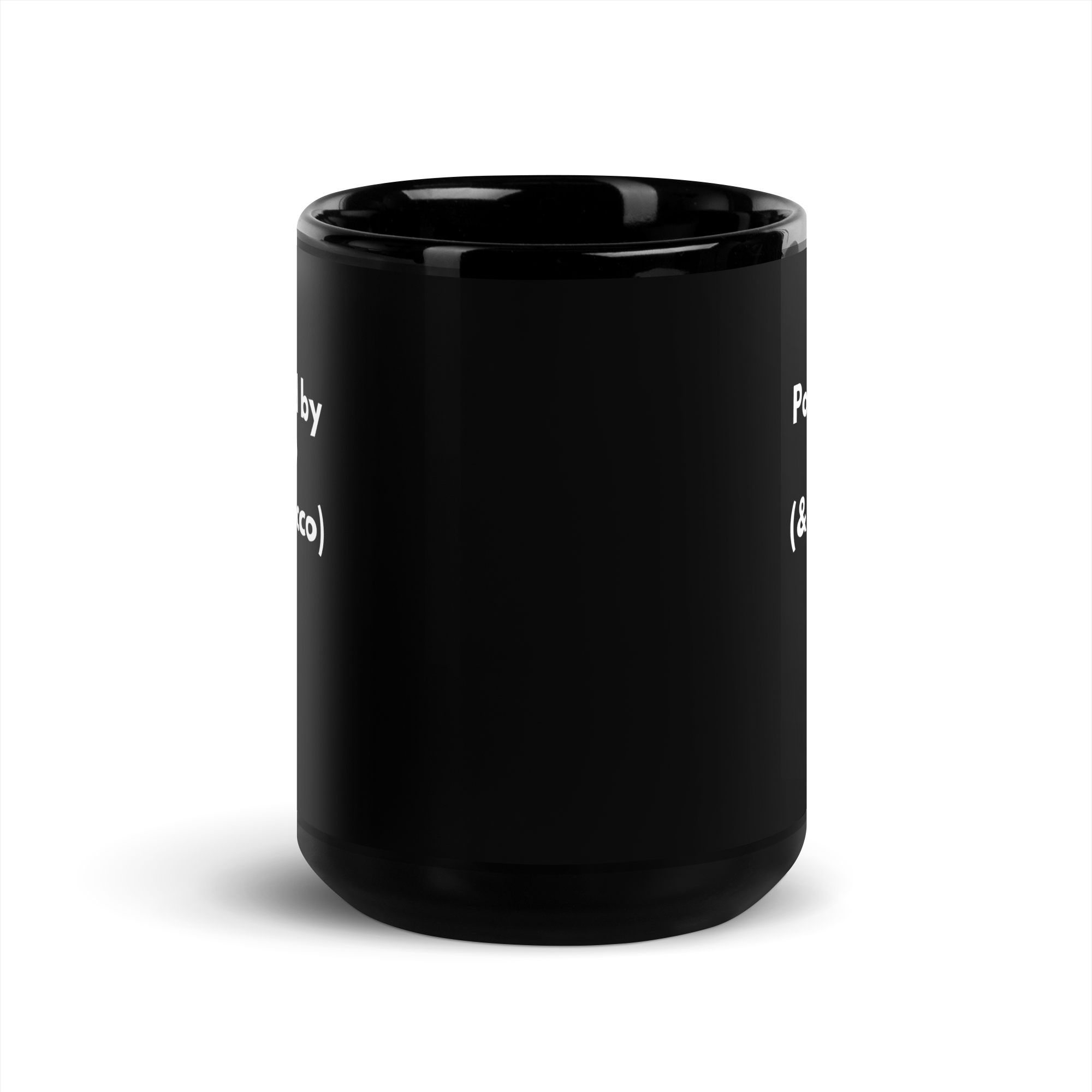 Powered by ADHD (& Prosecco) | Black Glossy Mug | The Neurospicy Store