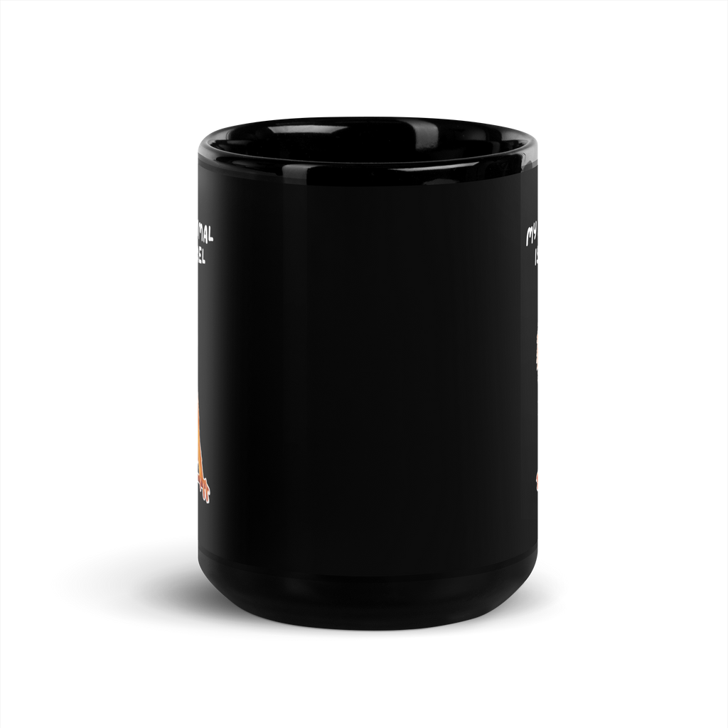 My Spirit Animal is A Squirrel | Black Glossy Mug | The Neurospicy Store