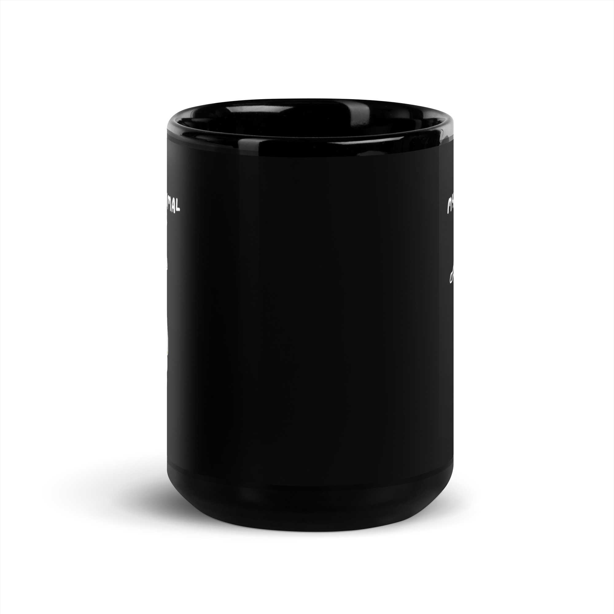 My Spirit Animal Is A Pug | Black Glossy Mug | The Neurospicy Store