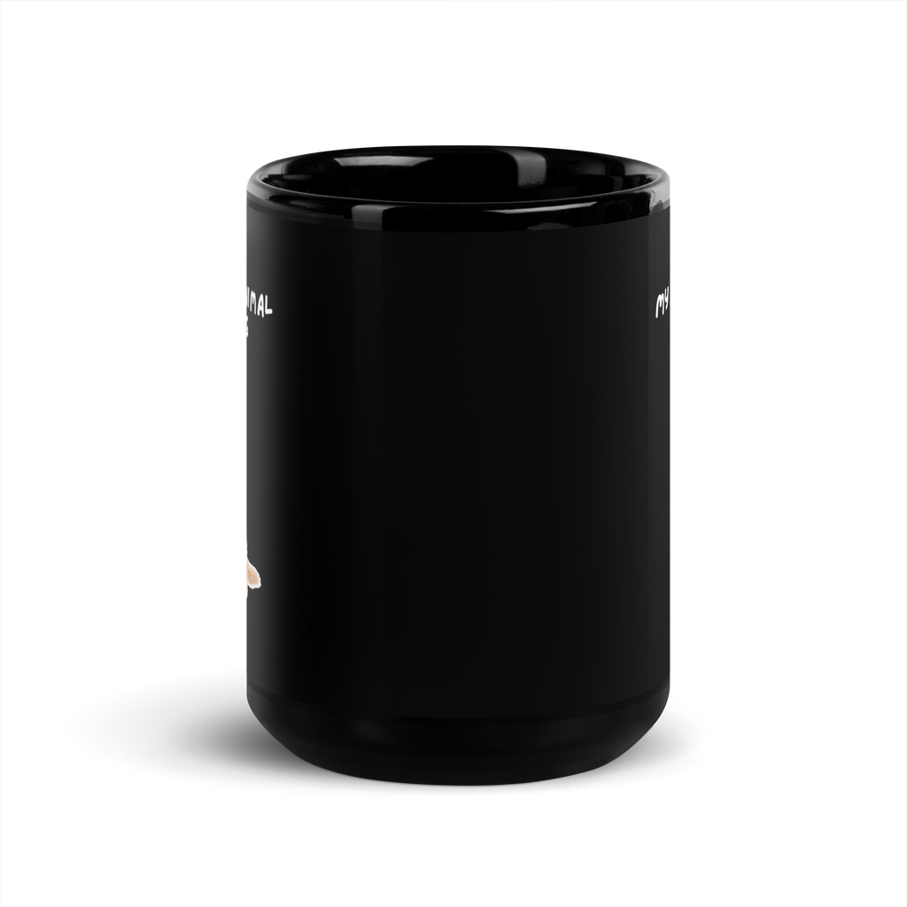 My Spirit Animal Is A Dog | Black Glossy Mug | The Neurospicy Store
