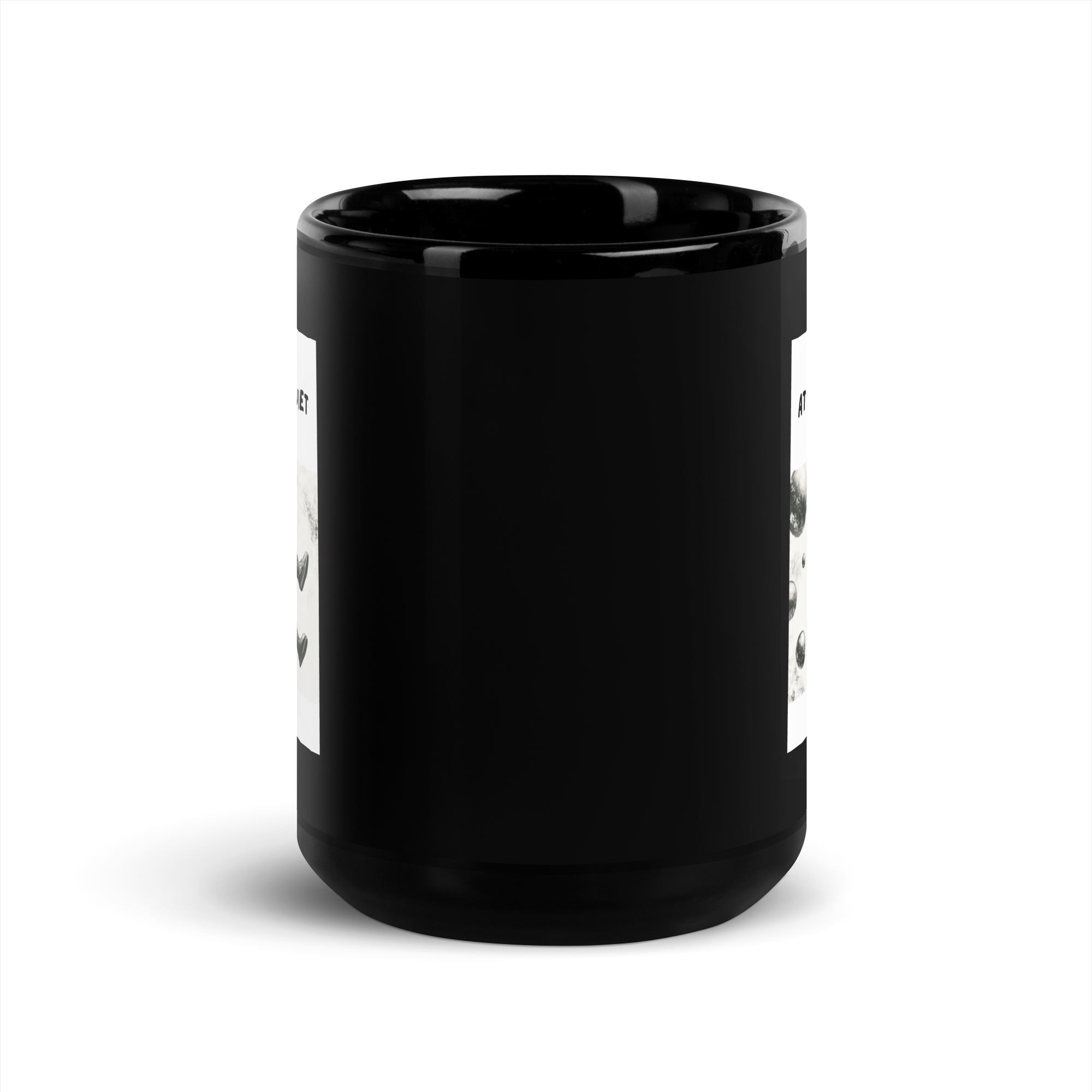 At Least Its Quiet Up Here | Black Glossy Mug | The Neurospicy Store