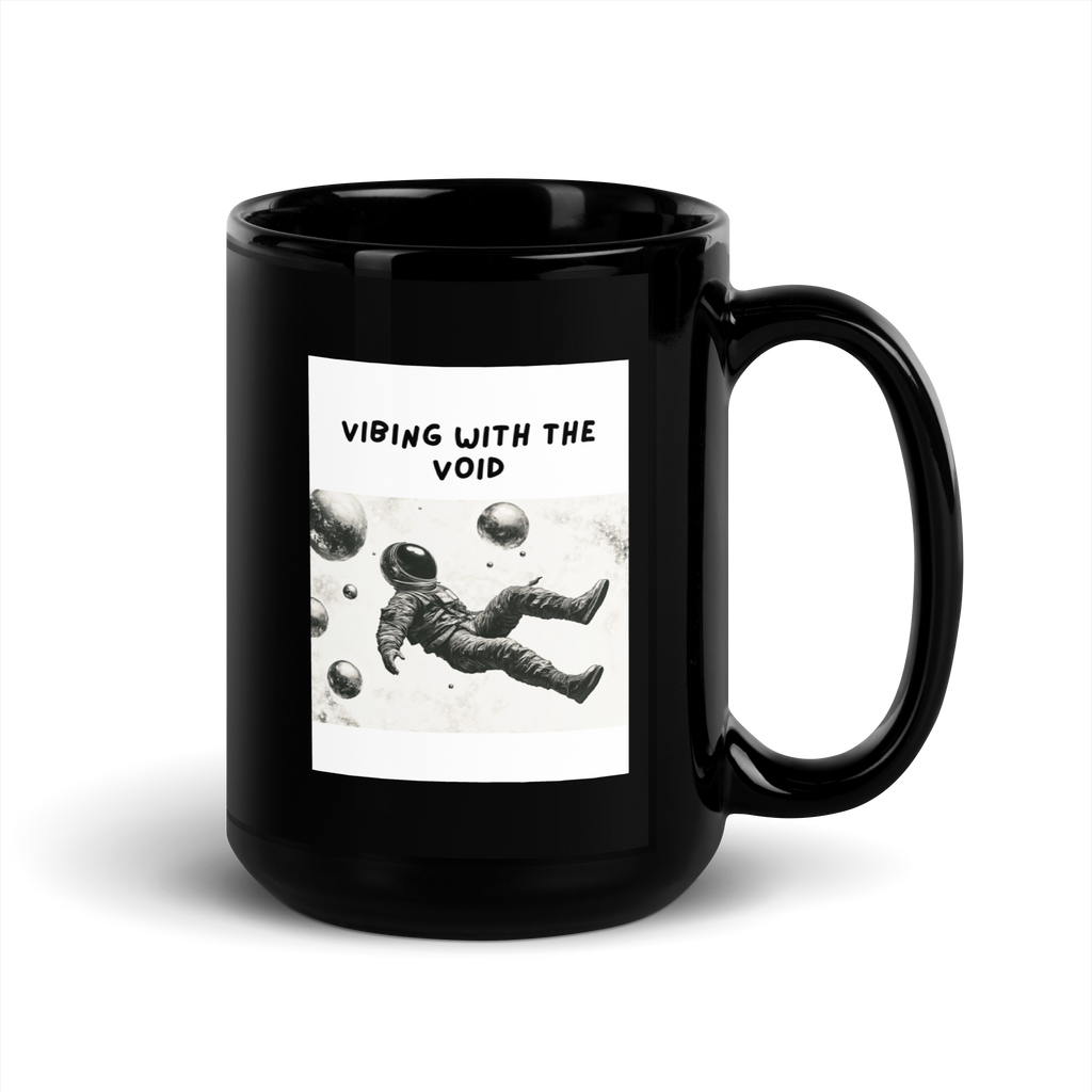 Vibing With The Void | Black Glossy Mug | The Neurospicy Store