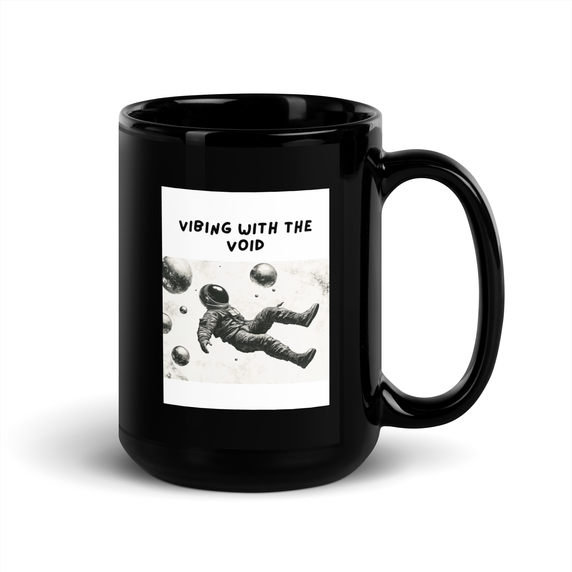 Vibing With The Void | Black Glossy Mug | The Neurospicy Store