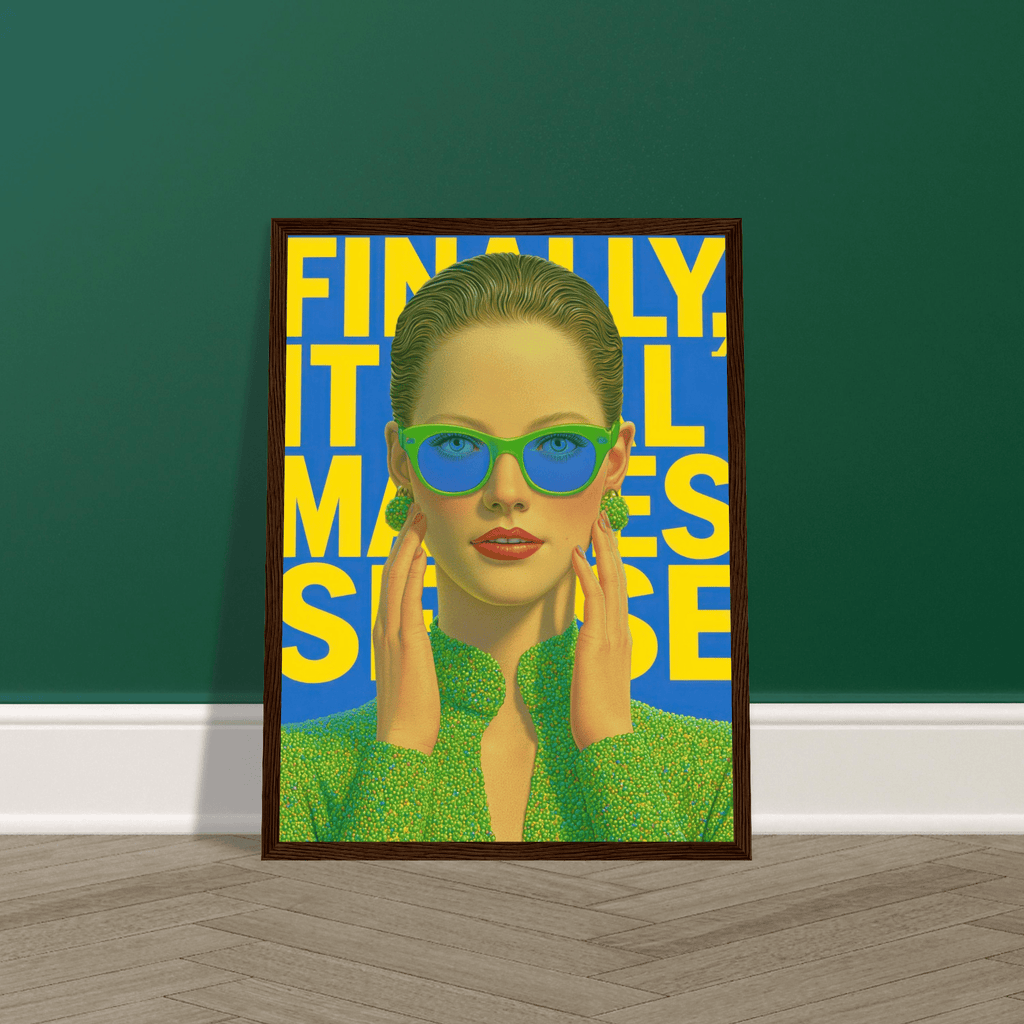 Finally It All Makes Sense (Close-Up) | Semi-Glossy Poster Framed | Late Diagnosis da7a2d1b-bab9-4317-827a-4a2004c82700 Print Material