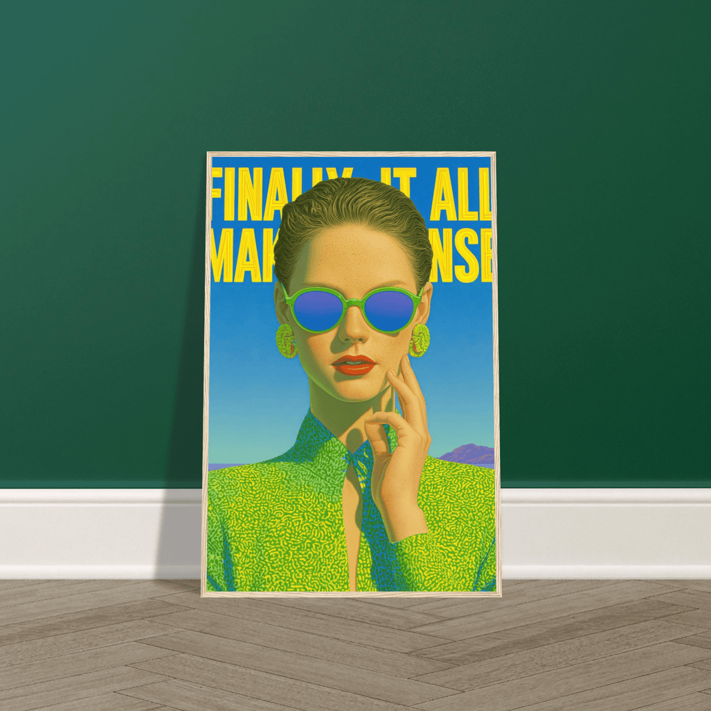 Finally It All Makes Sense (Distant) | Semi-Glossy Poster Framed | Late Diagnosis e11876f0-4245-49fe-8670-55a6105c4962 Print Material