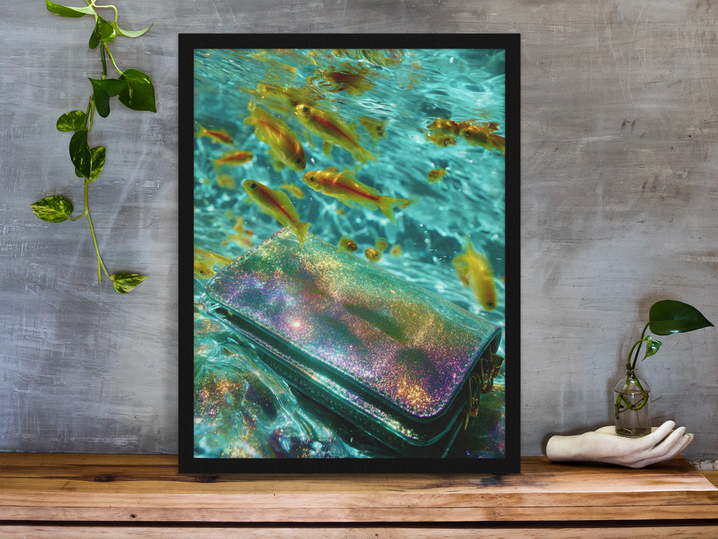 Lost at Sea (A) | Semi-Glossy Poster Framed | Club Dopamine