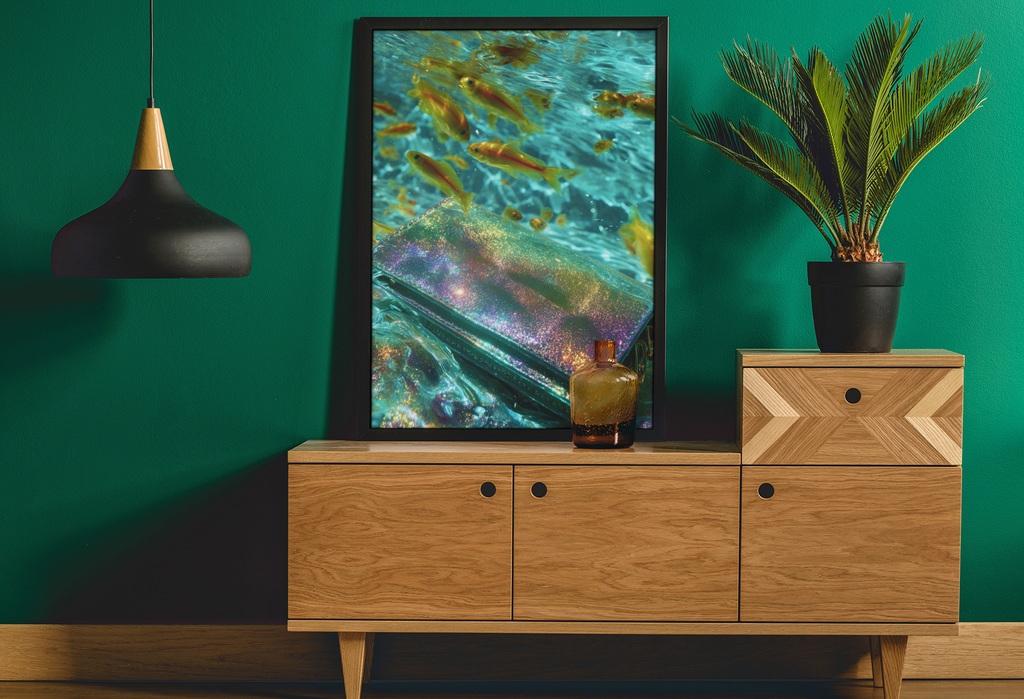 Lost at Sea (A) | Semi-Glossy Poster Framed | Club Dopamine