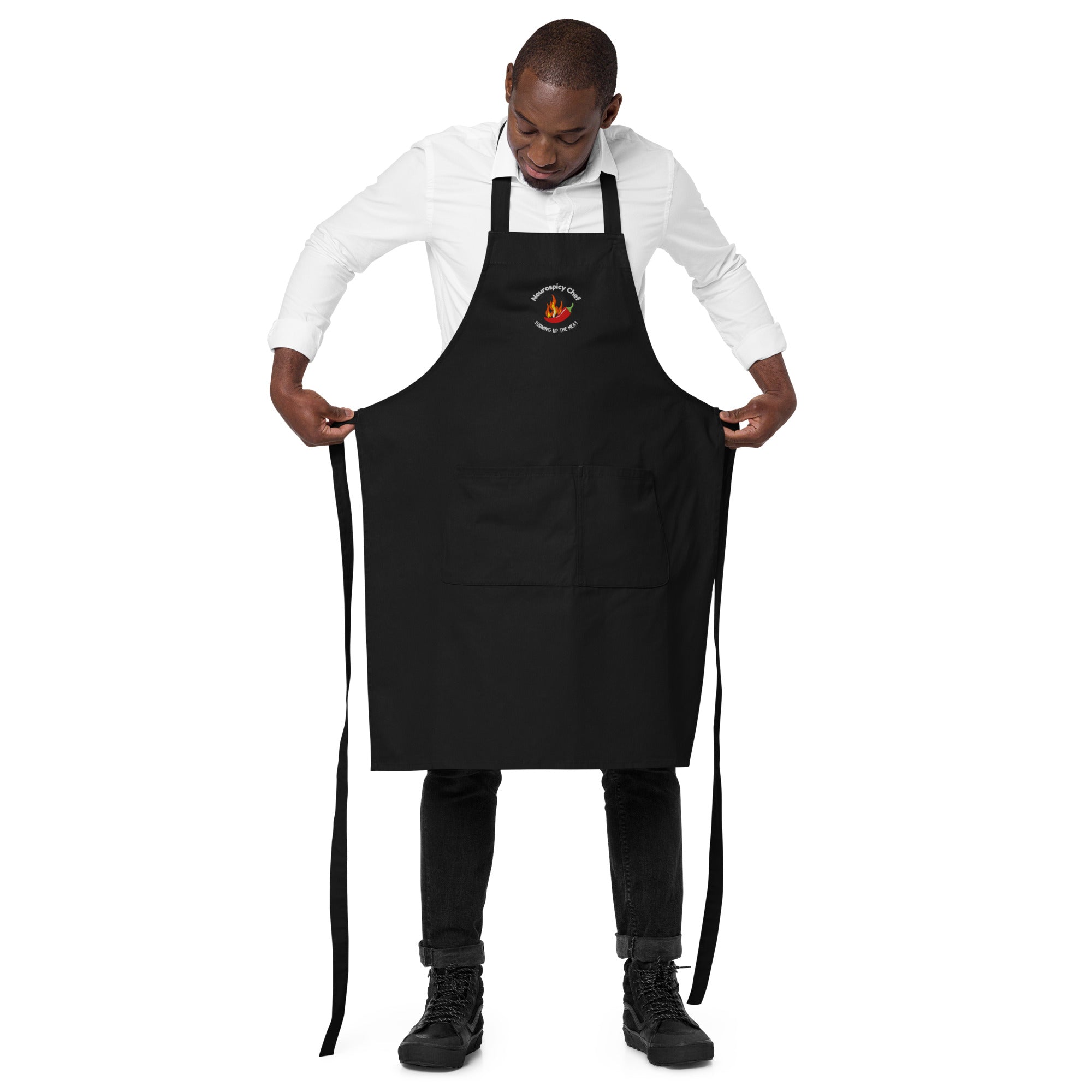 Neurospicy Chef Turning Up The Heat | Embroidered Apron | The Neurospicy Store