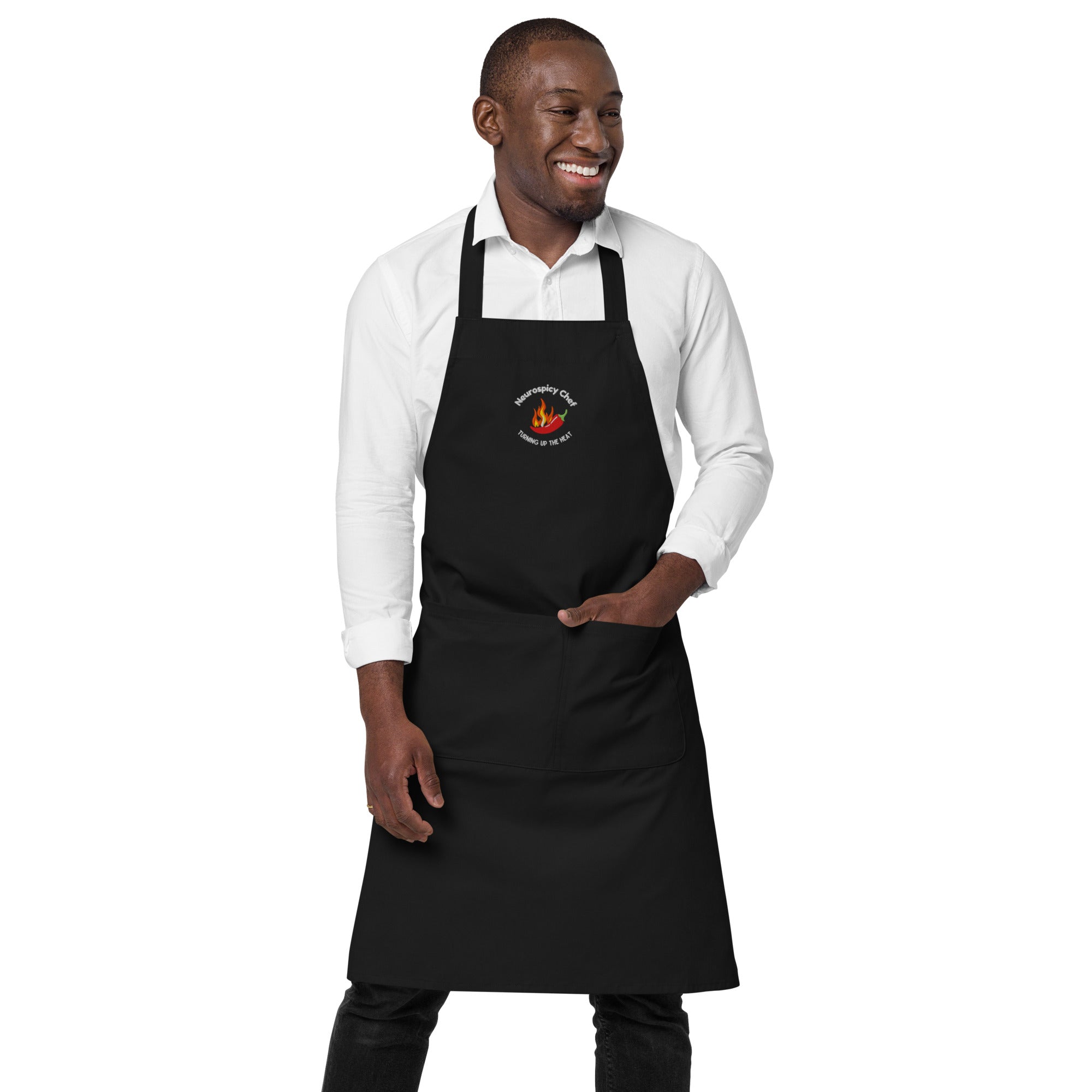 Neurospicy Chef Turning Up The Heat | Embroidered Apron | The Neurospicy Store