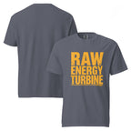 Raw Energy Turbine | Unisex Garment-Dyed Heavyweight T-Shirt | Zero Apologies unisex-garment-dyed-heavyweight-t-shirt-denim-front-and-back-6a67778497550 T-Shirt