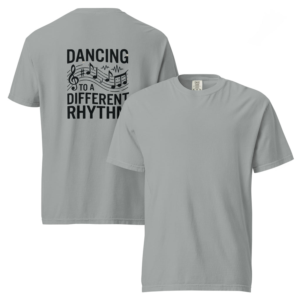 Dancing to a Different Rhythm | Unisex Garment-Dyed Heavyweight T-Shirt | Zero Apologies unisex-garment-dyed-heavyweight-t-shirt-granite-front-and-back-6a675d8c93f06 T-Shirt