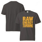 Raw Energy Turbine | Unisex Garment-Dyed Heavyweight T-Shirt | Zero Apologies unisex-garment-dyed-heavyweight-t-shirt-graphite-front-and-back-6a6777849760e T-Shirt