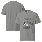 Certified Penguin Pebbler | Unisex Garment-Dyed Heavyweight Tee | Sass & Spoons unisex-garment-dyed-heavyweight-t-shirt-grey-front-and-back-69fa0da579a1d T-Shirt