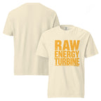 Raw Energy Turbine | Unisex Garment-Dyed Heavyweight T-Shirt | Zero Apologies unisex-garment-dyed-heavyweight-t-shirt-ivory-front-and-back-6a67778497668 T-Shirt