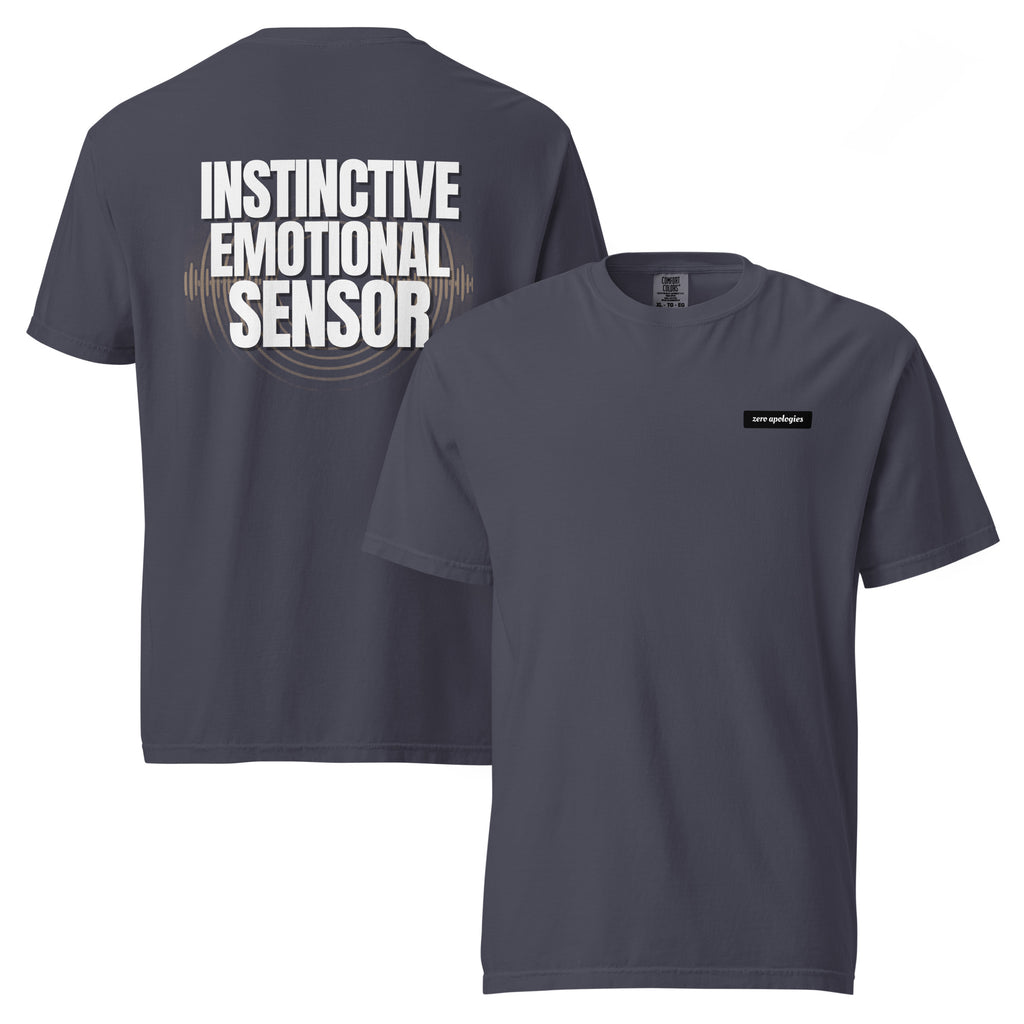 Emotional Sensor | Unisex Garment-Dyed T-Shirt | Zero Apologies unisex-garment-dyed-heavyweight-t-shirt-navy-front-and-back-6a58fb12694b1 T-Shirt