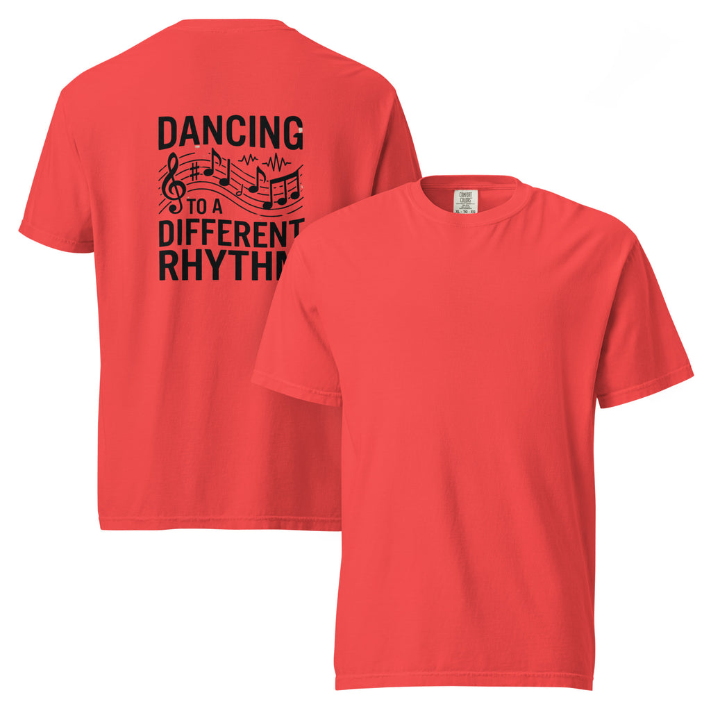 Dancing to a Different Rhythm | Unisex Garment-Dyed Heavyweight T-Shirt | Zero Apologies unisex-garment-dyed-heavyweight-t-shirt-paprika-front-and-back-6a675d8c93fc5 T-Shirt