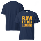 Raw Energy Turbine | Unisex Garment-Dyed Heavyweight T-Shirt | Zero Apologies unisex-garment-dyed-heavyweight-t-shirt-true-navy-front-and-back-6a6777849771c T-Shirt