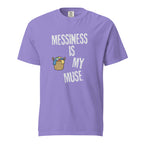 Messiness is My Muse | Unisex Garment-Dyed Heavyweight Tee | Sass & Spoons unisex-garment-dyed-heavyweight-t-shirt-violet-front-69f9d89a6430c T-Shirt