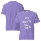 Not a Team Player | Unisex Garment-Dyed Heavyweight T-Shirt | Sass & Spoons unisex-garment-dyed-heavyweight-t-shirt-violet-front-and-back-69fa08310c7a5 T-Shirt