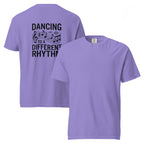 Dancing to a Different Rhythm | Unisex Garment-Dyed Heavyweight T-Shirt | Zero Apologies unisex-garment-dyed-heavyweight-t-shirt-violet-front-and-back-6a675d8c93ff3 T-Shirt