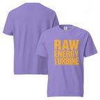 Raw Energy Turbine | Unisex Garment-Dyed Heavyweight T-Shirt | Zero Apologies unisex-garment-dyed-heavyweight-t-shirt-violet-front-and-back-6a67778497749 T-Shirt
