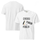 Certified Penguin Pebbler | Unisex Garment-Dyed Heavyweight Tee | Sass & Spoons unisex-garment-dyed-heavyweight-t-shirt-white-front-and-back-69fa0da579c42 T-Shirt